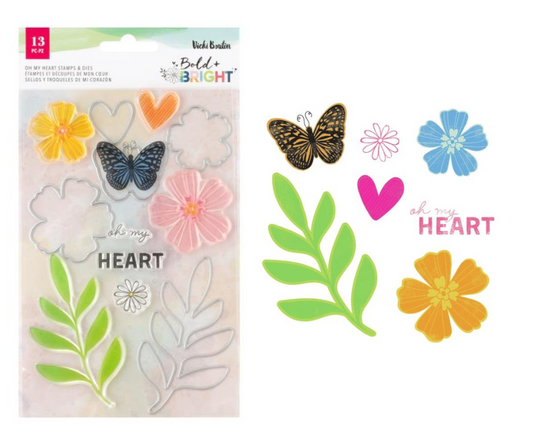 BOLD & BRIGHT - Oh My Heart Stamps & Dies